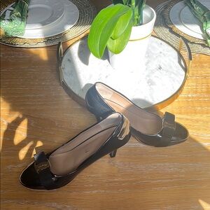 Ferragamo Black Pumps Heels Bow